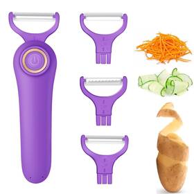 Pl907 Sunhaixia 3-in-1 Electric Peeler Auto Blade For Fruits/vegetables 3 Interchangeable