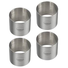 B07y5j7rpn Sunrise Kitchen Supply 4pc Stainless Steel Ring Mold Set 2.75x2 Inch Plating Forms