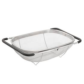 Supercap 749757279399 4 Quart Stainless Steel Oval Strainer Basket Colander Over The Sink F Inch