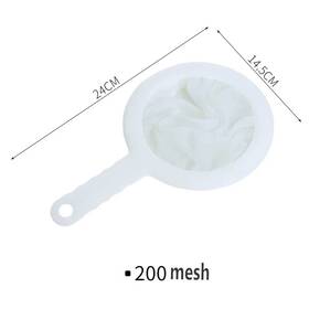 Supreme-goodsoutlet 313115892850 100/200/400 Mesh Washable Nylon Ultra Fine Filter Strainer Spoon Sieve Soy