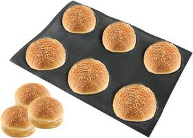 Suzhou Haikai Mechanical& Electrical Co. Ltd 313104175186 Silicone Bun Bread Form Round Shape Tray Perforated Bakery Molds