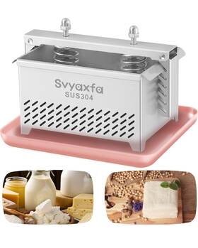 Press123 Svyaxfa Tofu Press Stainless Steel Paneer Maker - Cheese Prensa Para L Silver