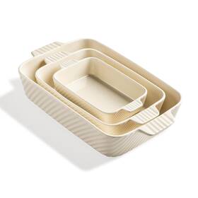 B0fljlhb8h Sweejar Ceramic Baking Dish Set Brownie Lasagna Casserole Porcelain Striped B0fljlhb8h Sweejar Ceramic Baking Dish Set Brownie Lasagna Casserole Porcelain Striped