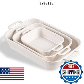 B0fskzym9n Sweejar Relief Casserole Dishes For Oven Ceramic 9x13 Baking Pans Set Cooki