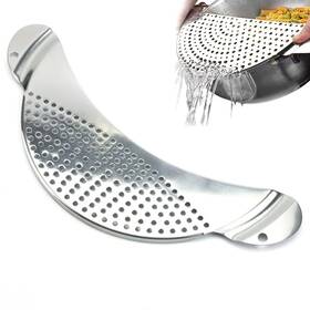 Swensenlin 616943877205 Half-moon Pan Strainer Pot Drainer Colander For Spaghet Swensenlin 616943877205 Half-moon Pan Strainer Pot Drainer Colander For Spaghet