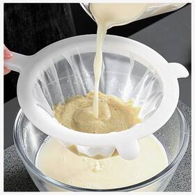 Syjinhuasy 808227319345 Kitchen Ultra-fine Nylon Mesh Strainer Food Yogurt Sieve Plastic Co