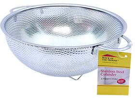 Tablecraft 727875203199 2.5 Quart Colander With Handles Stainless Steel