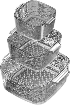 6869 Taiuloo Kitchen Strainers And Colanders Bowls Set Of 6-3 With Gray