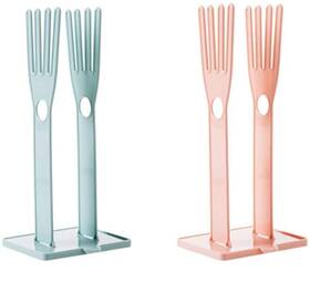 Tanqiang 767452181847 2 Pieces Kitchen Rubber Gloves Racks Drain Towel Storage Holders Home Cleaning T