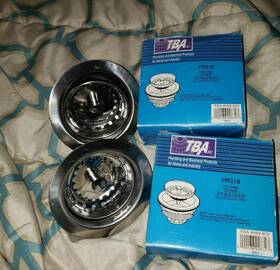 M9218 Tba Lot Of 2 Standard Sink Strainers All Stainless Steel New In Packages