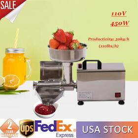 Tbvechi 769092668276 450w 110v Electric 304 Stainless Tomato Strainer Commercial Grade Machine Tbvechi 769092668276 450w 110v Electric 304 Stainless Tomato Strainer Commercial Grade Machine