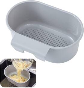 A239 Tchrules Multifunctional Kitchen Sink Strainer Basket - Triangle Food Catcher Grey