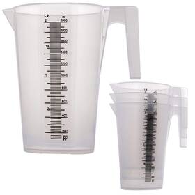 Tcp Global 848849086065 2 Liter 2000ml Plastic Graduated Measuring And Clear