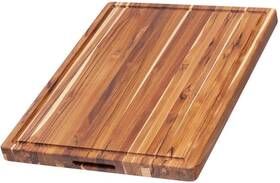 624910-109 Teakhaus Cutting Board - Large L Wood With Juice Groove Hol