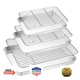 B0b1m89gt4 Teamfar Baking Sheet And Rack Set 3 Pans Racks 17.6/12.5/10.5 Inch Stainless B0b1m89gt4 Teamfar Baking Sheet And Rack Set 3 Pans Racks 17.6/12.5/10.5 Inch Stainless