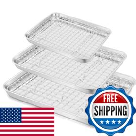 B0dqzl78v9 Teamfar Stainless Steel Baking Sheet With Rack Set 16/12.5/9 Inch Cookie Sheets B0dqzl78v9 Teamfar Stainless Steel Baking Sheet With Rack Set 16/12.5/9 Inch Cookie Sheets