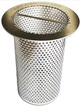 Ppdn040 Technologies 4 Inch Commercial Floor Drain Strainer 6 Tall Perforated Stainless Steel