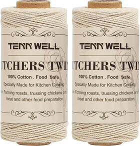 Mx100-2-bs Tenn Well Butchers Twine 656 Feet 1mm Food Safe Cotton Kitchen Cooking Fo Mx100-2-bs Tenn Well Butchers Twine 656 Feet 1mm Food Safe Cotton Kitchen Cooking Fo