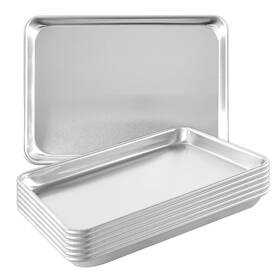 B0fcx5fz1v Tenup 6 Pack Aluminum Quarter Sheet Pan 13x9 Heavy Duty Commercial Baking Tray R