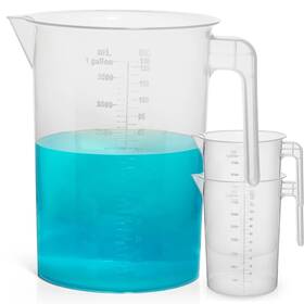Terbold 810035676138 1 Gallon Measuring Pitcher 3-pack 3.785 Liter Pack Of 3 Clear