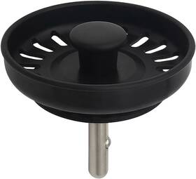 Bsk0022b Tgeond Black Kitchen Sink Drain Basket Strainer Stopper Replacement For Polymer Brass