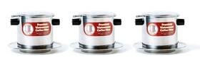 Thang Long 639112230182 3 Pack Vietnamese Coffee Infuser Filter Set Restaurant Quality 8oz