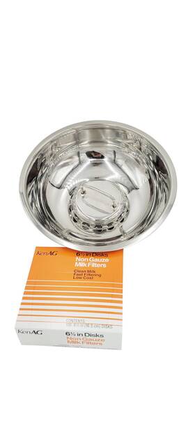 The Dairy Shoppe 715407462985 Ss Strainers New Improved Large Strainer/filter Combo