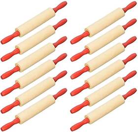 B0dt4h3v3k The Dreidel Company Mini Rolling 7.5 Inch Pin For Play Dough - Wood Kids Lit