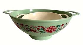 35967 The Pioneer Woman Garden Party 2-piece Plastic Colander Set 3 Quart And 1 Country 35967 The Pioneer Woman Garden Party 2-piece Plastic Colander Set 3 Quart And 1 Country