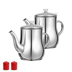 Tianxialawu 658360486752 2 Pcs Oil Strainer For Deep Fryer 24 Oz Grease Can Kitchen Stainless Steel Tianxialawu 658360486752 2 Pcs Oil Strainer For Deep Fryer 24 Oz Grease Can Kitchen Stainless Steel