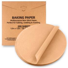 B0d411fjw1 Tikxlafe 200x 12 Inch Round Parchment Paper Baking Sheets Cake Pan Liner Non-stick