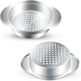 206352 Tkypzy 2 Pcs Can Strainer Stainless Steel Tuna Press Food Silver