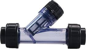 Tomex 744759734426 1-1/2ftft Y-strainer - Clear Sediment True Union 20 Mesh Socket Tomex 744759734426 1-1/2ftft Y-strainer - Clear Sediment True Union 20 Mesh Socket