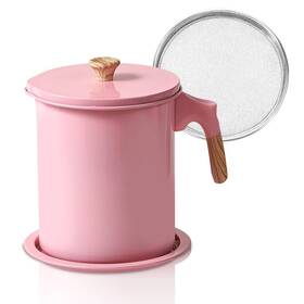 Tomotatoef2vtd35r9-11 Tomotato Bacon Grease Container With Strainer 1.4l Oil Pot Iron Kitchen Storage Can Fine Tomotatoef2vtd35r9-11 Tomotato Bacon Grease Container With Strainer 1.4l Oil Pot Iron Kitchen Storage Can Fine