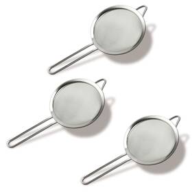 B569 Topdanchuang 3 Pcs Fines Mesh Strainer Stainless Steel Fine Sieve Tea Extra