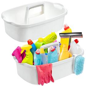 Topzea To-cleaningsuppliescaddy-w-2p 2 Pack Cleaning Overall Size 16.5 Inch L X 10 W 6.75 H White