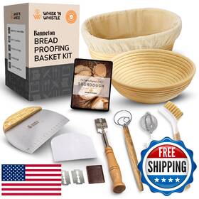 B0cz9d4nh6 Trailblaze Banneton Bread Proofing Basket Set Complete Sourdough Baking Supplies