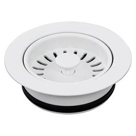 Transolid 445037022077 3.5 Inch Plastic Disposal Strainer In White