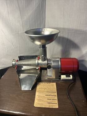 G71b Tre Spade Electric Tomato Strainer Sauce Maker Italy 110v 0.25hp Spremito
