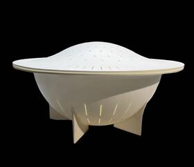 3106b-2 Tupperware 31058-1 13 Inch Double Colander Strainer #31058-1 With Lid #3106b-2 White Usa