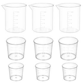 Ldd-zq025 Turaohu 12 Pcs Measuring Cup Set Ml Measurings 30ml 60ml 100ml Transparent