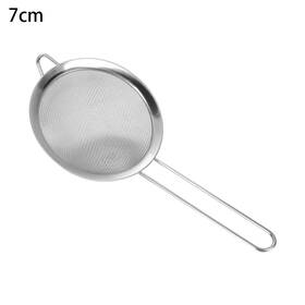 Turbo-roofinds 445030527586 Flour Strainer Mesh With Handle Diameter7/8/10/12/14/16/18/20/22cm Stainless Ste