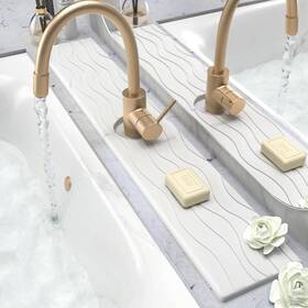 Xxn1 Tuspipal Kitchen Sink Splash Guard 23.6 3.9 Inch Quick Drying X Light Gray Xxn1 Tuspipal Kitchen Sink Splash Guard 23.6 3.9 Inch Quick Drying X Light Gray