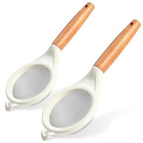 Tuyotue 619185664800 Strainers Fine Mesh - 2pcs Small 30 Kitchen Sieve Sifters With