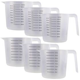 U.s. Kitchen Supply 848849086003 Plastic Measuring Cups With Handles - 32 32-ounce Clear