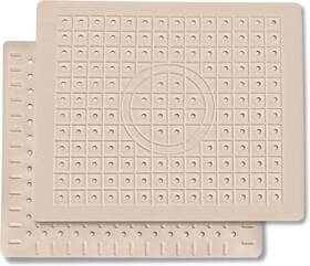 1sm-b U Uairemsic Kitchen Sink Mat 2 Pack 10 Inch X12 Beige Non-slip Rubber Drain Pad Protector
