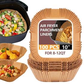B0d5b1l5vs Ubeesize Xl 10 Inch Air Fryer Parchment Liners 100pcs Disposable Non-stick