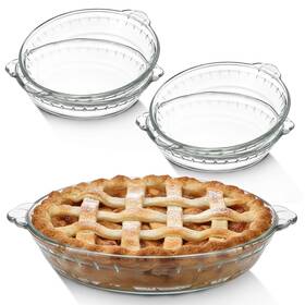 B0frskhmnv Uiifan 4 Pack 7.5 Inches Mini Glass Pie Pan For Baking Clear Plate With Hand