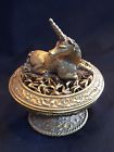 Unbranded Vtg Unicorn Incense Burner Bowl Brass Metal Fantasy Summer