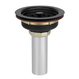 Ugkd-001 Uni-green Matte Black Kitchen Sink Drain Kit For Standard 31/2 Inch Fit 11/2 Pi